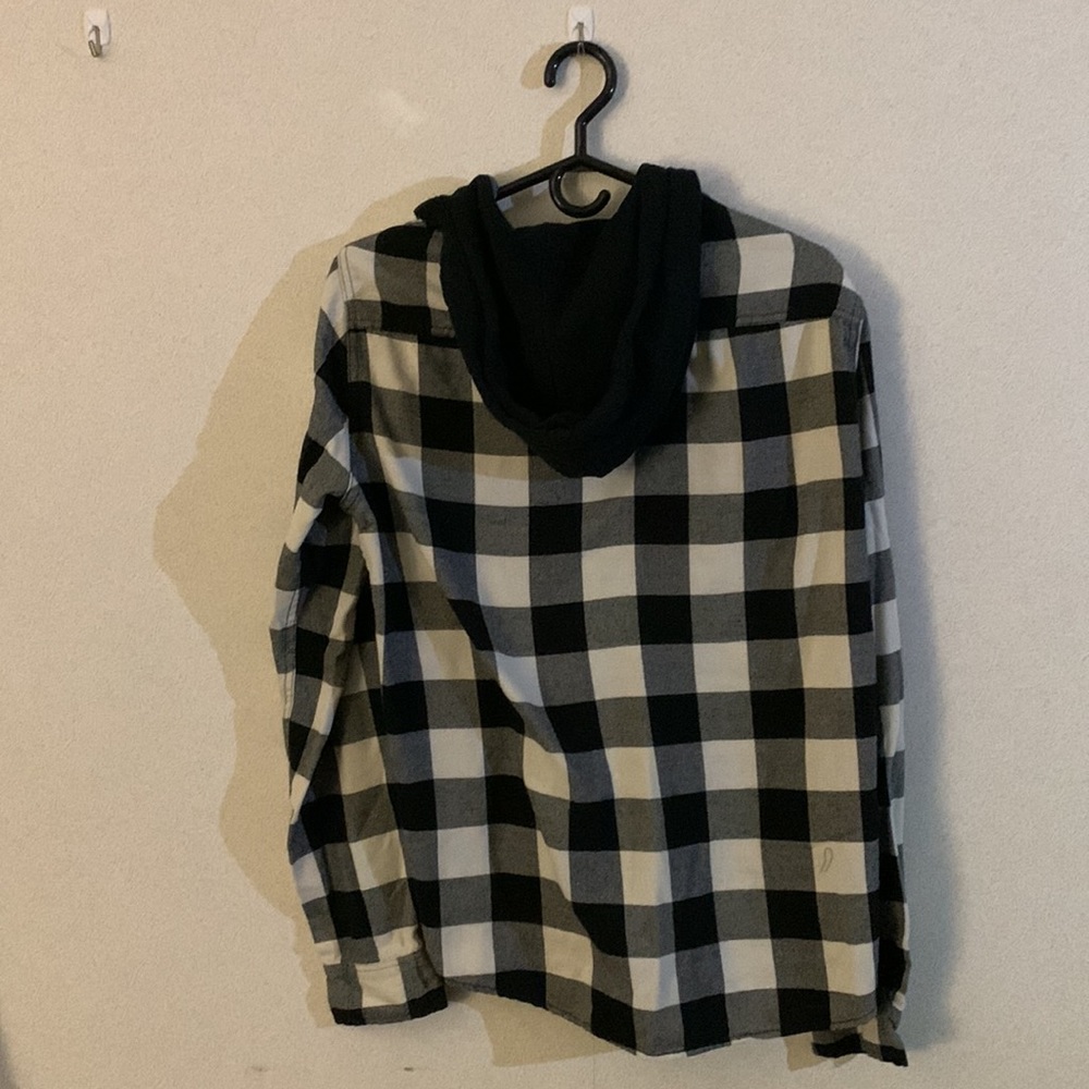 B&W checkered flannel - Picture 2 of 3